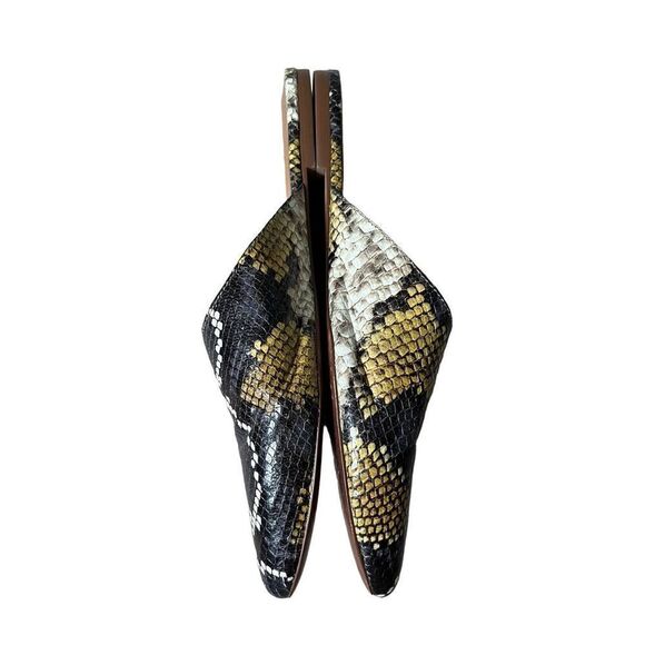 Madewell The Remi Mule in Snake Embossed Leather size 8 - Picture 6 of 8